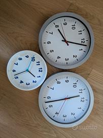 Set 3 Orologi da Parete IKEA