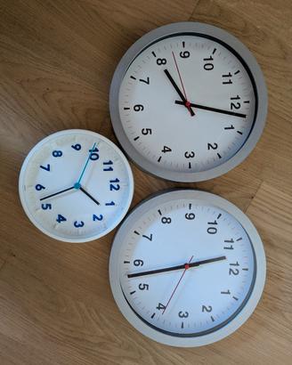 Set 3 Orologi da Parete IKEA