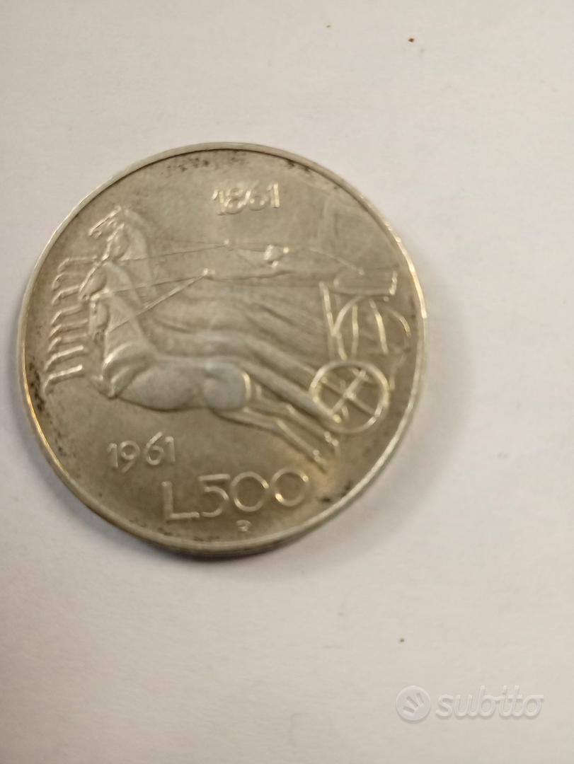 500 Lire Argento Unità D'italia 1861-1961 Collezionismo In