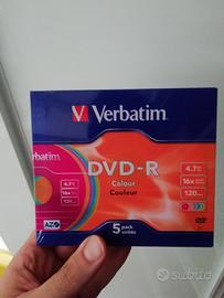 DVD-R Verbatim colour - 11 confezioni