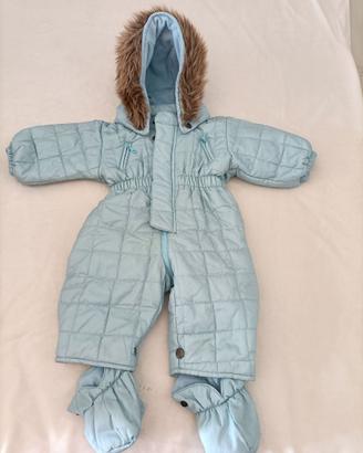 Tuta imbottita bimbo Benetton tg. 6 mesi