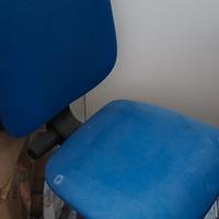 2 Sedie blu da ufficio, studio camera