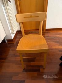 Sedie in legno per cucina marca Scavolini