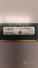 Ram Crucial 4 GB DDR3