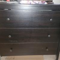 Cassettiera ikea nera