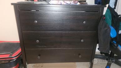 Cassettiera ikea nera