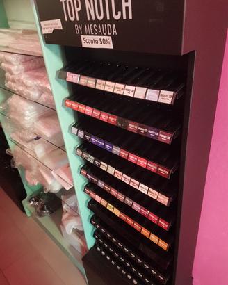 espositore da terra full led per smalto gel