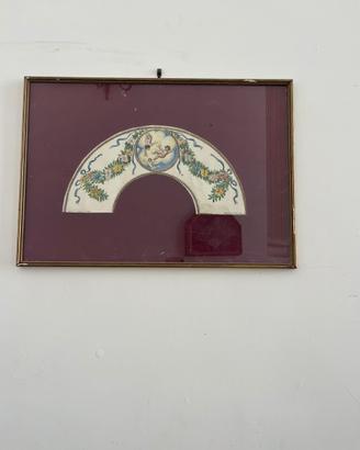 Antico ventaglio incorniciato