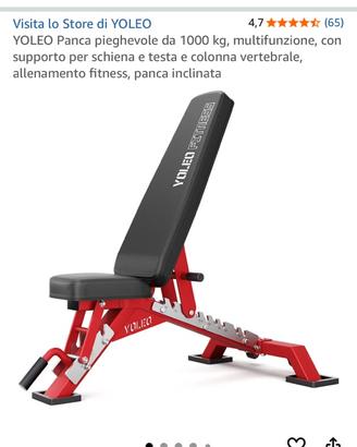 Panca yoleo pieghevole