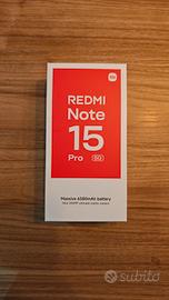 redmi note 15 pro 5G 12 512gb nero nuovo garanzia