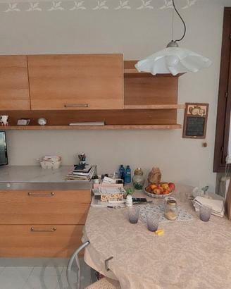 cucina moderna FT in rovere decappato e marmo