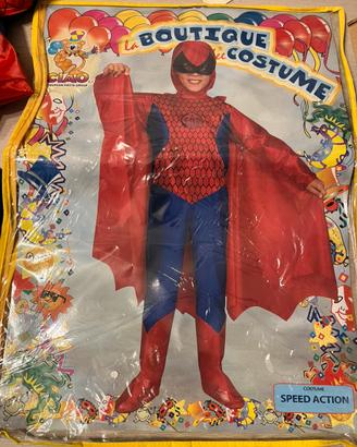 Vestito di carnevale stile spiderman 11-12 anni