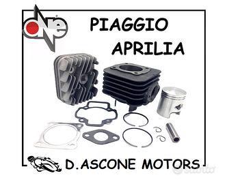 KIT CILINDRO CON TESTA D.47 70CC X MOTORI PIAGGIO 