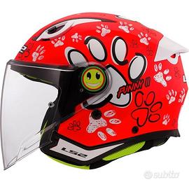 CASCO BIMBO LS2 OF622 TG L 51/52 CM FUNNY 2 PAWS R