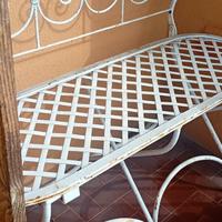 panca in ferro battuto 