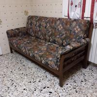 DIVANO 3 POSTI IN LEGNO
