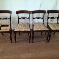 sedie e cornici d'antiquariato