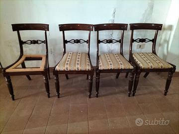 sedie e cornici d'antiquariato