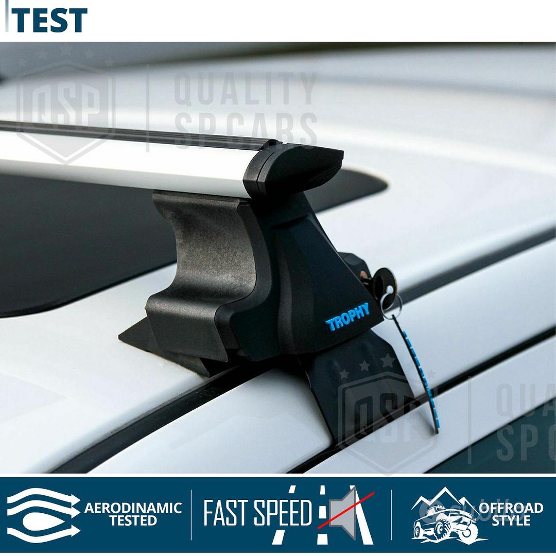 Barre portatutto in acciaio per Hyundai i20 Hatchback (2015-2020) -  portapacchi auto - portabagagli barre da tetto - Amos - β-103 - O - con  punti di fissaggio di serie barre portatutto in acciaio Beta&O