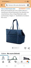 borsa per trasporto cucciolo