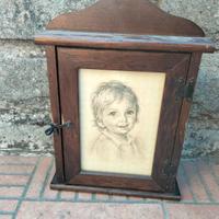 Portachiavi da muro con portafoto 