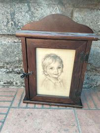 Portachiavi da muro con portafoto 