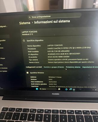 Pc  portatile huawei