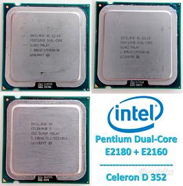 3 CPU Intel 775 Pentium E2180 - E2160 - Celeron D