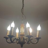 Lampadario classico a 6 luci – ottone/bronzato