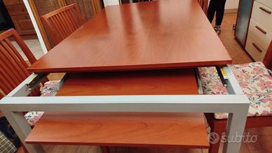 Tavolo Calligaris con 4 sedie ciliegio