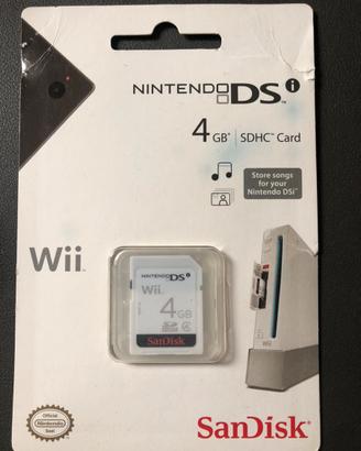 Nintendo DS Wii SDHC Sandisk 4GB