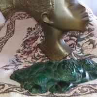 Scultura bronzo / malachite
