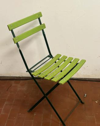 Sedie pieghevoli legno e metallo