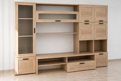 Mobile soggiorno  effetto rovere