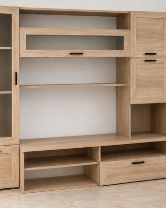 Mobile soggiorno  effetto rovere