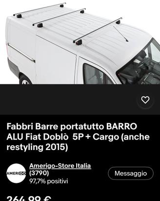 Barre portatutto