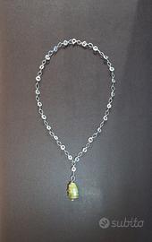 collana con serpentino fatta interamente a mano