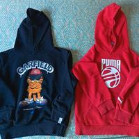 Felpe Puma e Benetton Garfield con cappuccio