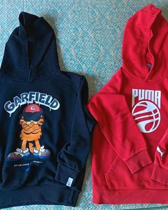 Felpe Puma e Benetton Garfield con cappuccio