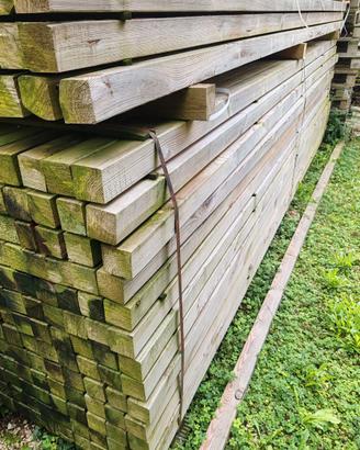 Travetti in legno impregnato in autoclave