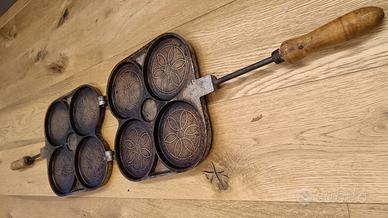 Tigelliera 4 stampi Fonderie Borsi Bologna