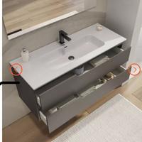 Lavabo integrato 120 cm