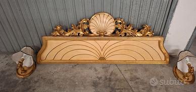 Testiera letto + abat jour sospese coordinate