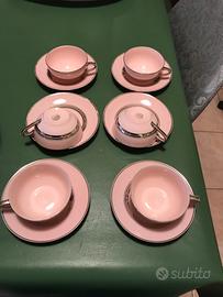 Pregiate porcellane SchlAggenwald rosa e argento