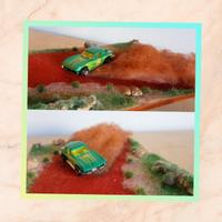 Diorama Stradale Rally con Modellino in Omaggio 