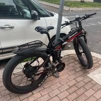 Bicicletta elettrica fat bike 1000W batteria nuova