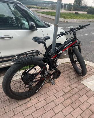 Bicicletta elettrica fat bike 1000W batteria nuova
