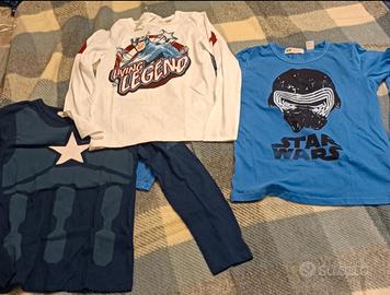 Lotto 3 maglie bimbo 8/10 anni