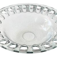 Vassoio in cristallo stile arte deco'