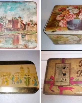 Scatole di latta vintage 